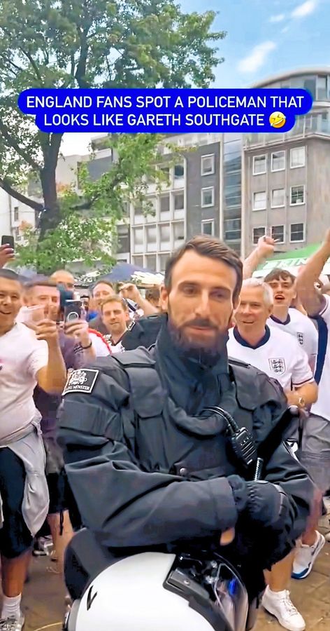 Plötzlich Internetstar: Der von englischen Fans gehypte Polizist kommt aus Soest. Foto: benchviews.tv