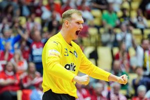 Torwart David Späth überragte beim WM-Sieg der deutschen Handballer gegen Tunesien. - Foto: Soeren Stache/dpa