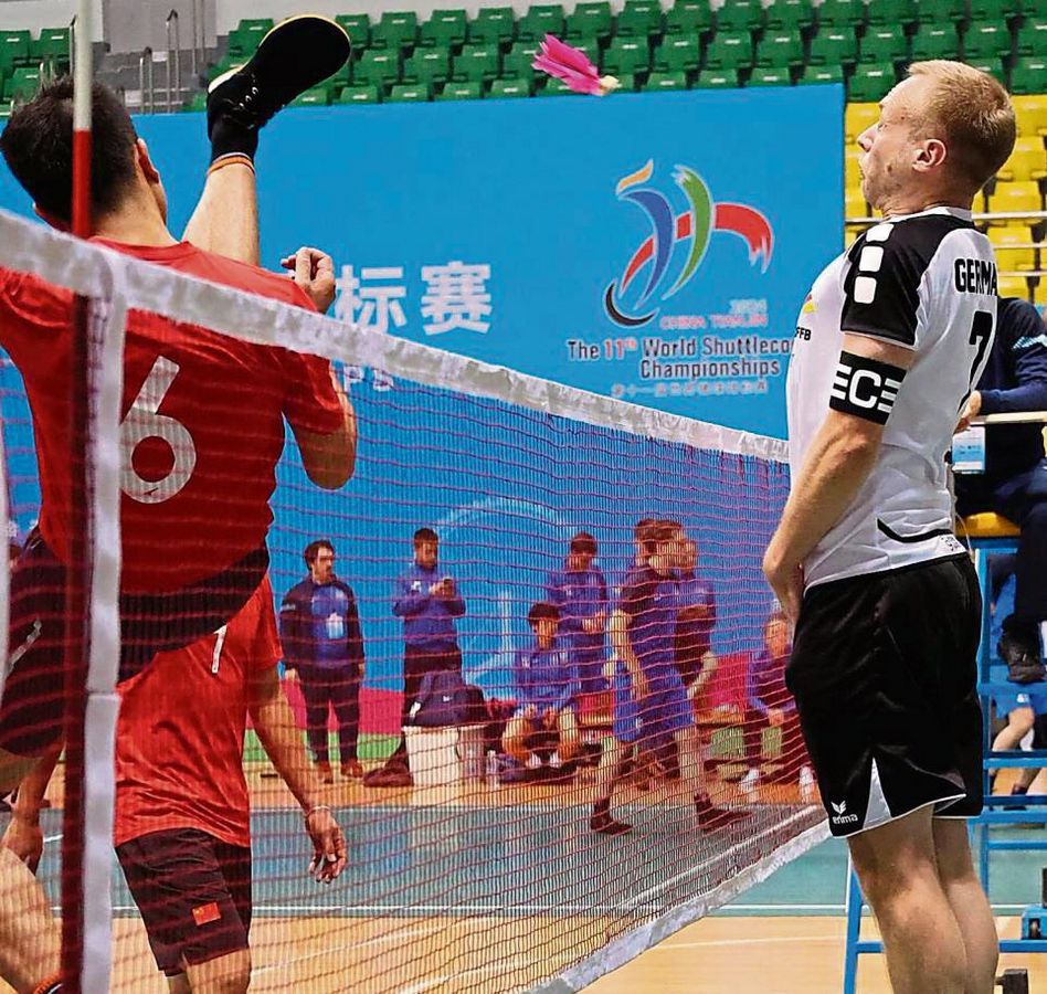 Das WM-Fieber hatte auch Sven Walter (r.) vom TV Lipperode wieder gepackt. Mit dem deutschen Nationalteam landete er in China auf einem beachtlichen fünften Rang.