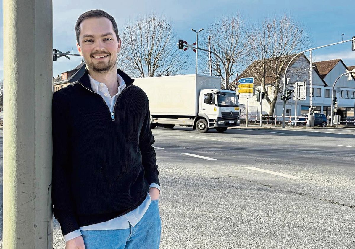 Für eine neue Ortsumgehung in Erwitte spricht sich der FDP-Bundestagsabgeordnete Fabian Griewel aus. Foto: Meschede