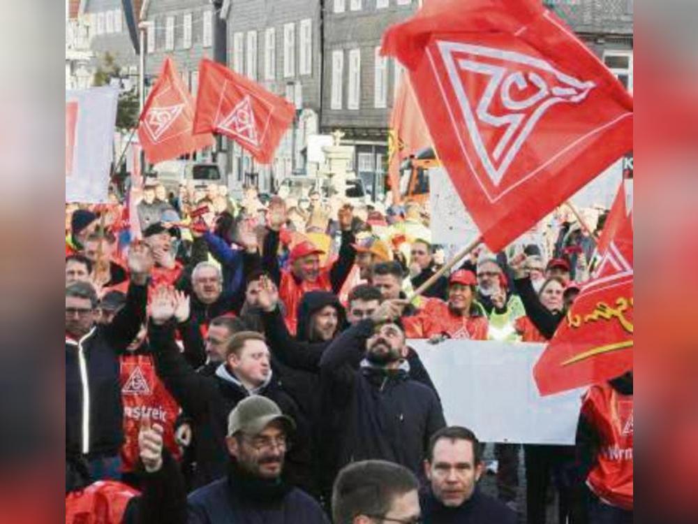 Einen Warnstreik hatte es in Lippstadt gegeben.Foto: Schwade