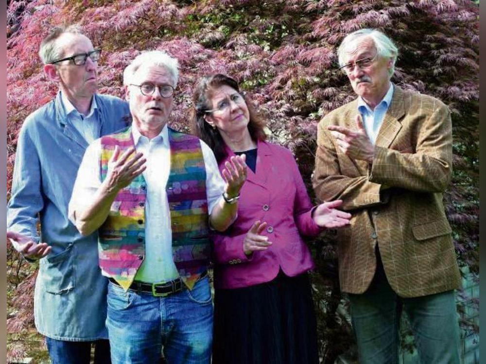 Die daktiker genießen das Schulleben immer noch in vollen Zügen: Andreas Boxhammer, Hermann-Josef Skutnik, Brigitte Lämbgen und Hans Peter Königs. Foto: Gehrs