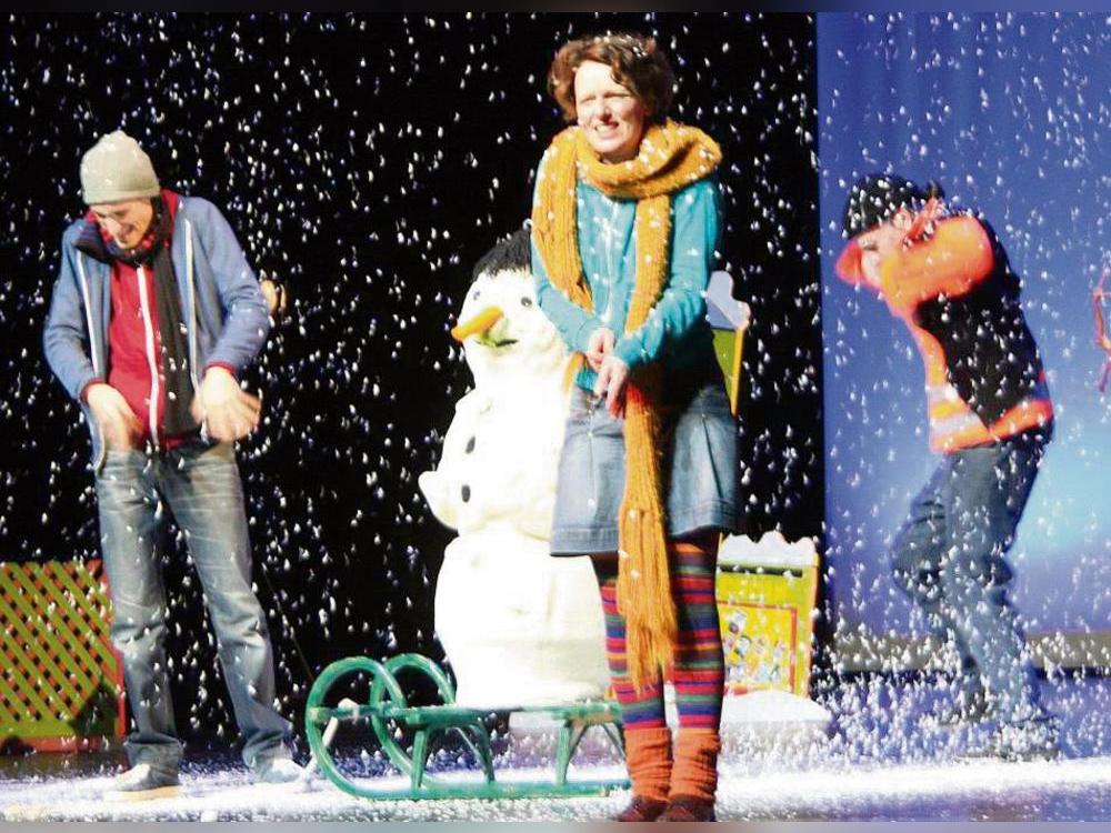 Schneegestöber im Lippstädter Stadttheater? Das ist ungewöhnlich. Foto: Wissing