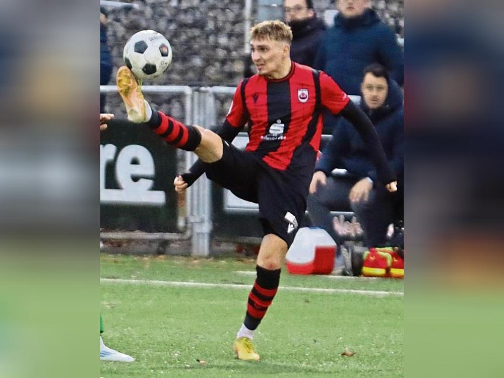 Maximilian Franke erzielte beim 3:2-Erfolg des SV Lippstadt in Lotte zwei Treffer. Foto: Lütkehaus