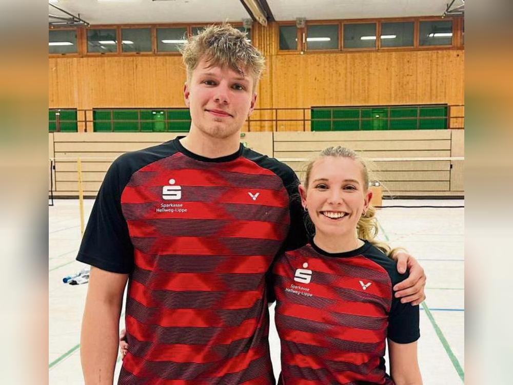 Moritz Feller und Marie Bannert sorgten im Mixed für den entscheidenden fünften Punkt des 1. BV Teutonia im Heimspiel gegen Hövelhof.