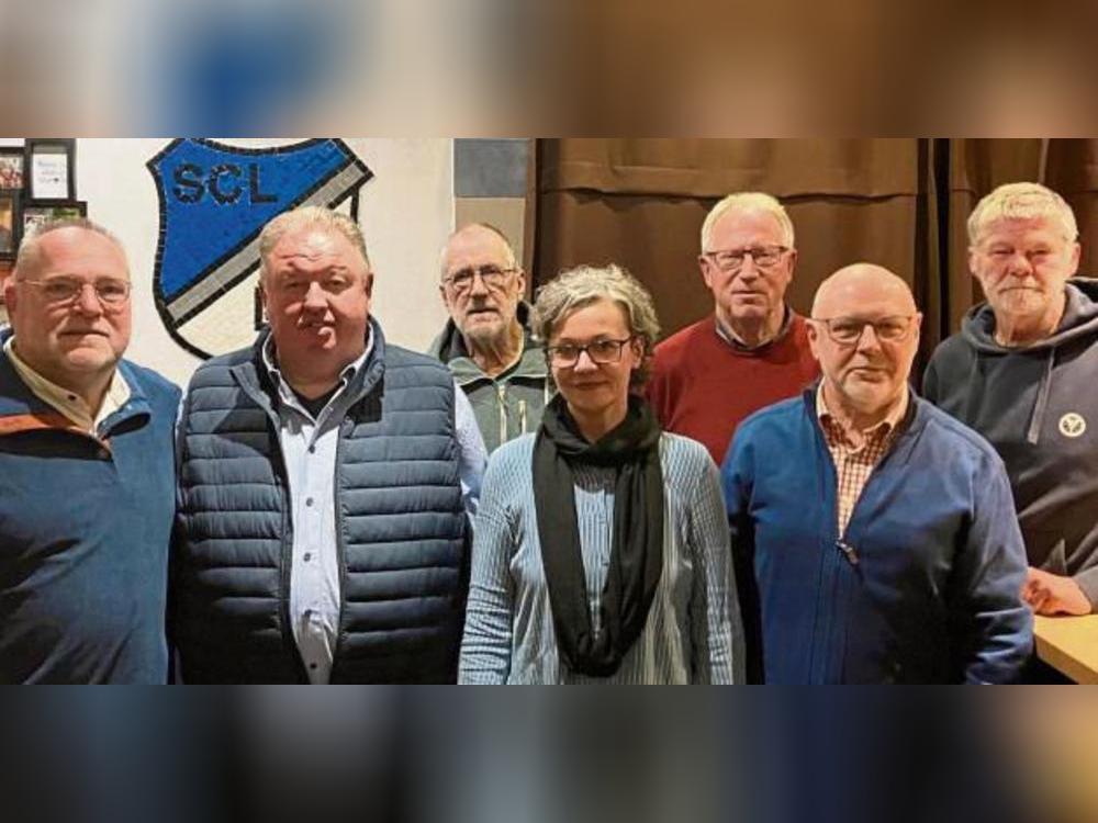 Viele Aktivitäten prägten das Vereinsleben des SCL im vergangenen Jahr. Darüber freut sich auch der Vorstand (v.l.): Wilfried Israel-Heppe, Ralf Dubitzky, Manni Koers, Aurelia Rothfeld, Horst Burkert, Ulrich Schnellhardt und Merten Thurmann.