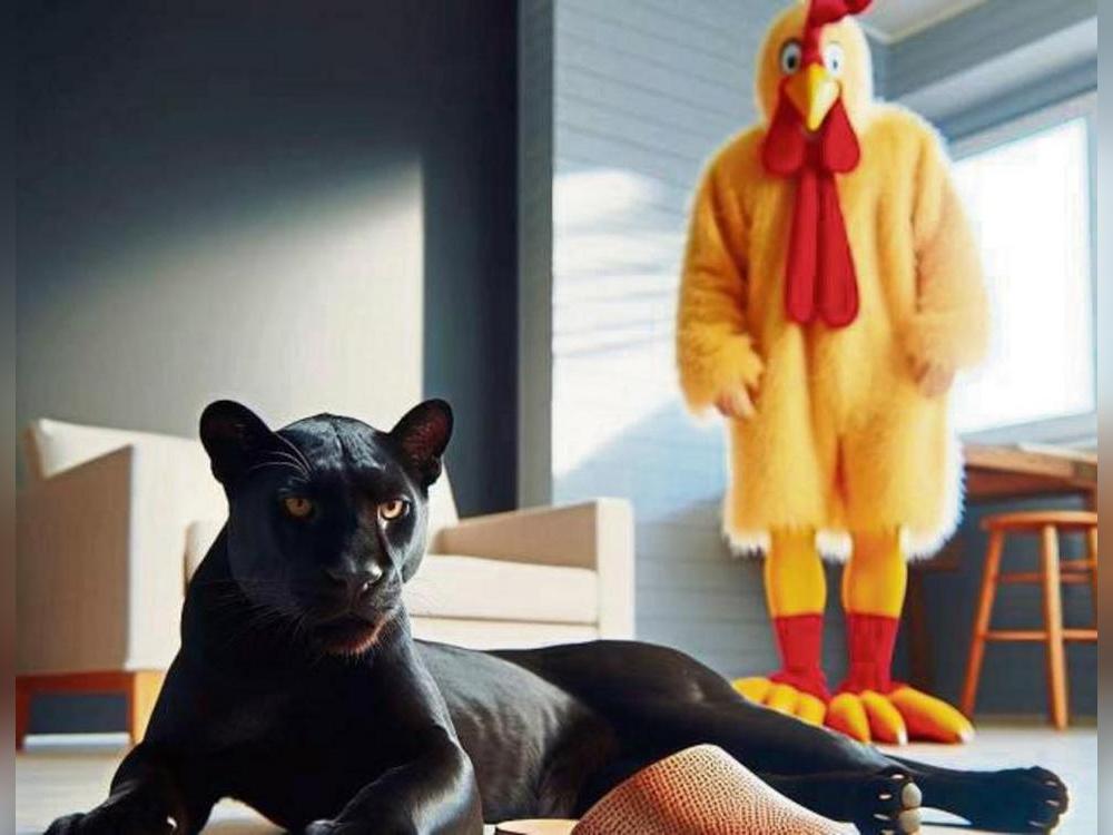 Ist Hasso Huhn oder Panther? Das ist hier die Frage.