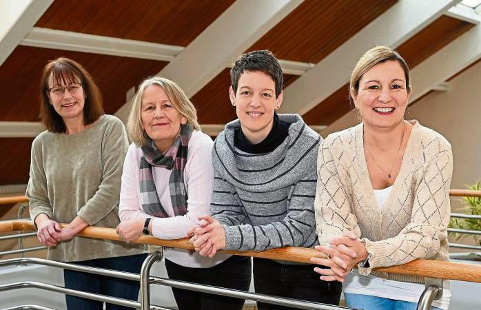 Neutrale, kostenfreie und vertrauliche Beratung: Inga Holt, Anika Epping, Marianne Schaefer und Nicole Barty-Kroll (v.r.) bilden das neu formierte Team der Schwangerenberatung beim Kreis Soest. Foto: Kalle/ Kreis Soest