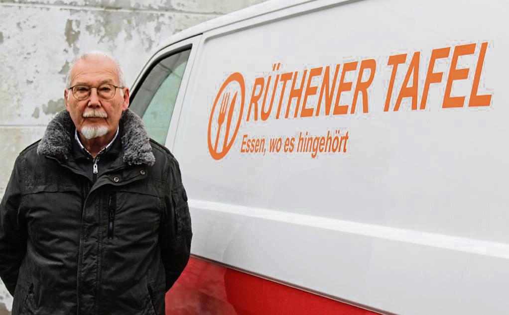 Erhard Nölleke, Pensionär, übernimmt nun die Koordination der Rüthener Tafel. Mit etwa 35 Ehrenamtlichen kümmert er sich um die Versorgung von ca. 160 Bedürftigen. Foto: Mintert