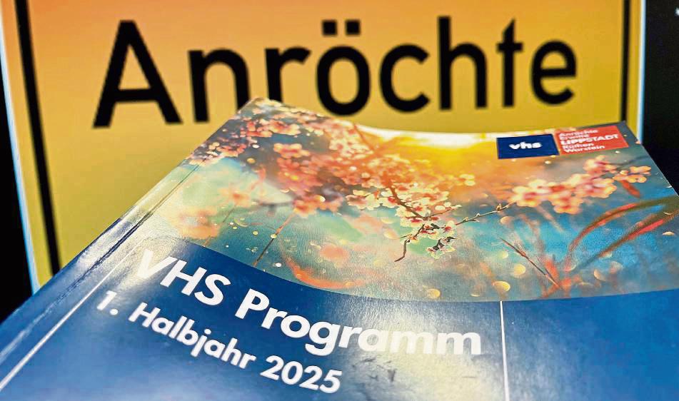 Die Volkshochschule Lippstadt ist mit einem vielseitigen Programm im ersten Semester 2025 auch wieder in Anröchte vertreten. Foto: Dietz