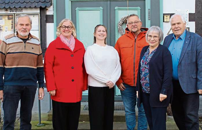 Ließen 20 Jahre BG Revue passieren (v.l.): Herbert Neumann, Martina Tägder, Nina Schweitzer, Lothar Strauch, Elisabeth Stakemeier und Karl Dietz. Foto: Stallmeister