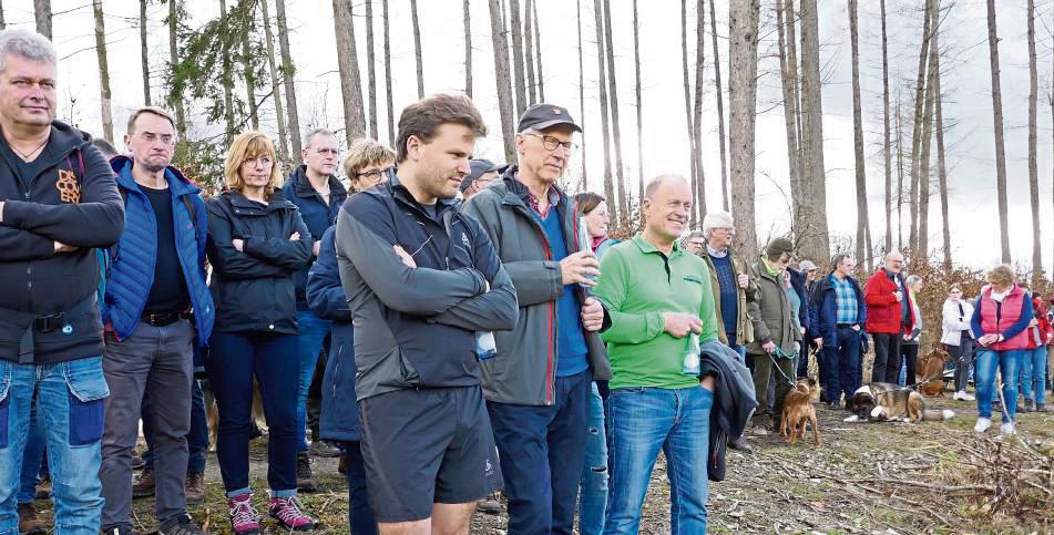 Einen Klimapreis erhielt jetzt auch der Drei-Dörfer-Wald. Das Foto zeigt die Auftaktveranstaltung im Frühjahr 2023. Archivfoto: Priesnitz