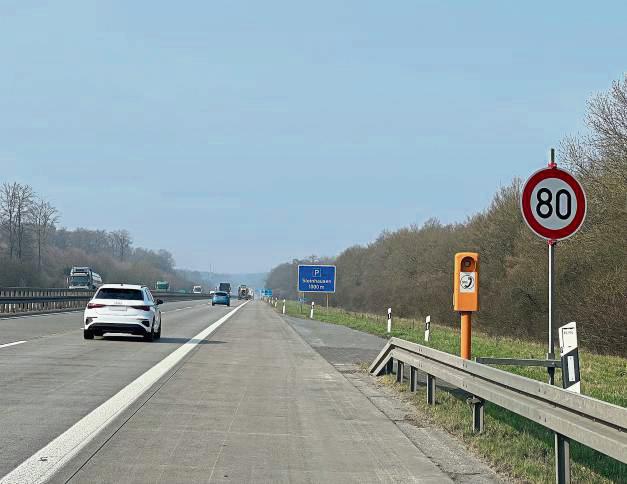 In Fahrtrichtung Dortmund wird nächste Woche die Baustellenverkehrsführung vorbereitet. Während in Richtung Kassel saniert wird, kann hier der Verkehr weiterfließen.