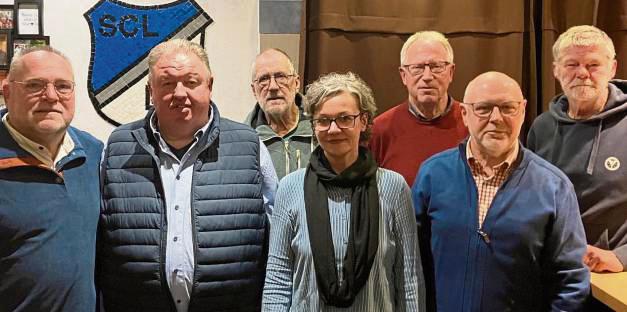 Viele Aktivitäten prägten das Vereinsleben des SCL im vergangenen Jahr. Darüber freut sich auch der Vorstand (v.l.): Wilfried Israel-Heppe, Ralf Dubitzky, Manni Koers, Aurelia Rothfeld, Horst Burkert, Ulrich Schnellhardt und Merten Thurmann.