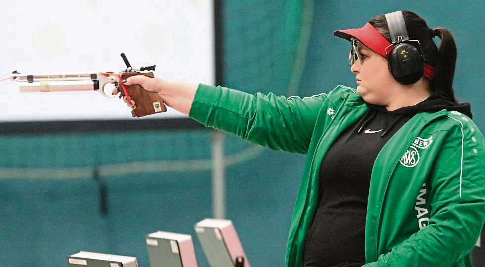 Sie sorgte in den Duellen gegen Raesfeld und Teutoburger Wald für den Ehrenpunkt des SSV Bad Westernkotten: Hanna Levkovska. Den Abstieg konnte der SSV aber nicht verhindern. Nach drei Jahren geht es zurück in die 2. Bundesliga. Foto: Wiegand