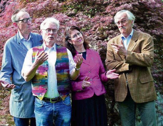 Die daktiker genießen das Schulleben immer noch in vollen Zügen: Andreas Boxhammer, Hermann-Josef Skutnik, Brigitte Lämbgen und Hans Peter Königs. Foto: Gehrs