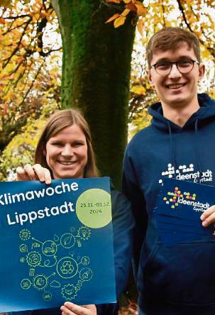 Freuen sich auf die Klimawoche in Lippstadt: Sarah Marx und Dennis Isaak.