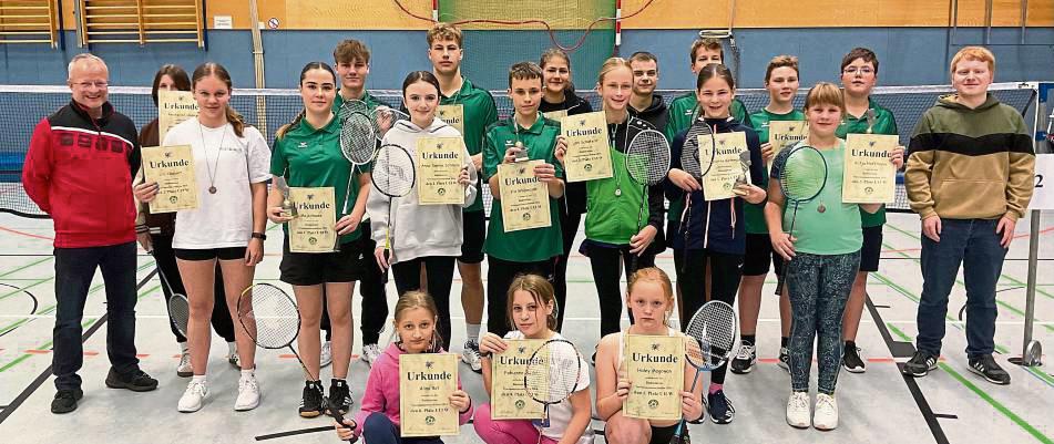 Auch der Badminton-Nachwuchs des SV Steinhausen kürte seine neuen Vereinsmeister im Doppel- und in der Einzelkonkurrenz.