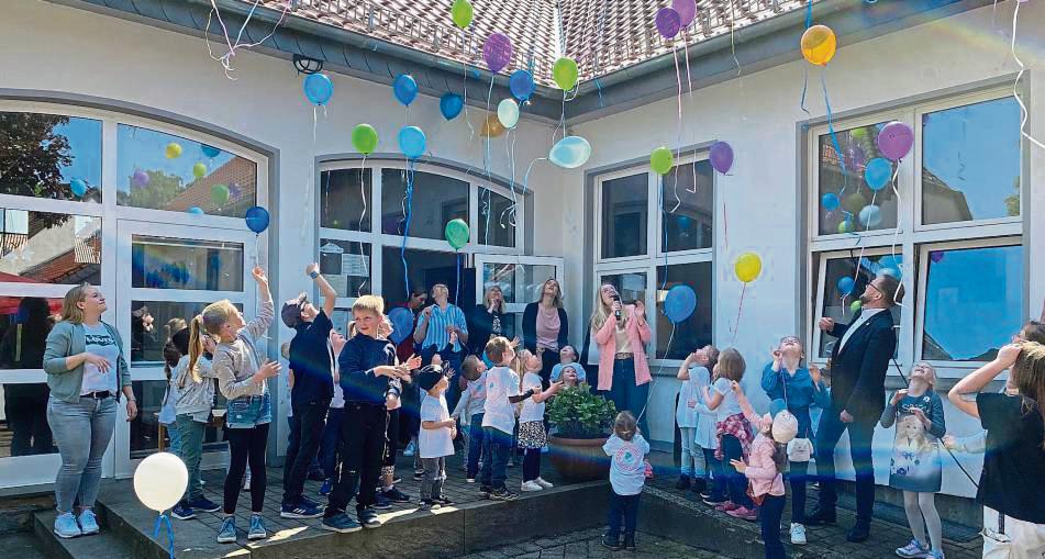 Der Kindergarten in Altengeseke – hier bei der 50-Jahr-Feier – kann erweitert werden. Diese Nachricht brachte der Bürgermeister zur Dorfversammlung mit. Archivfoto: N. Gerwin