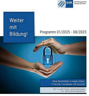 Das Programm des IHK-Bildungsinstituts fürs erste Halbjahr 2025 liegt vor.