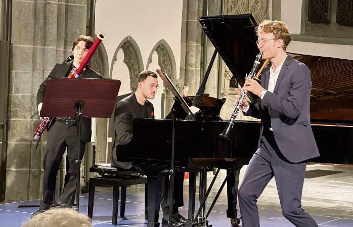 Das Trio Neo bei seinem Gastspiel in der Jakobikirche. Foto: Li