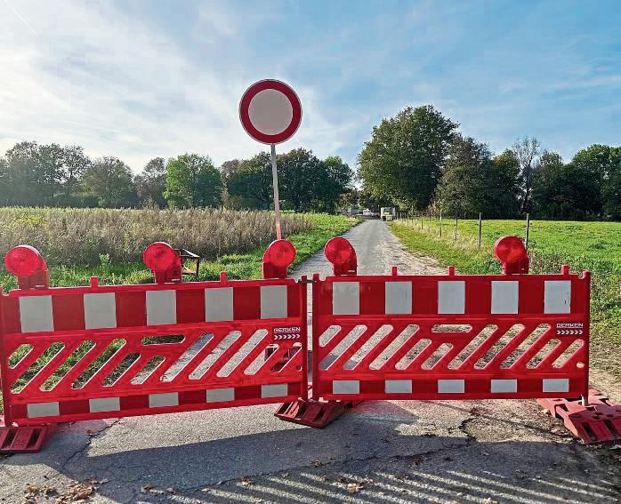 Bis auf weiteres voll gesperrt: Die Arbeiten an der Glennebrücke sollen Anfang 2025 abgeschlossen sein. Foto: Cegelski