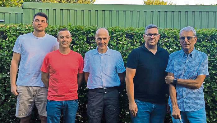Die erfolgreichen Radsportler des SC Lippstadt (v.l.): Timon Walprecht, Thomas Bals, Horst Wischer, Mirko Blume und Wilfried Prange.