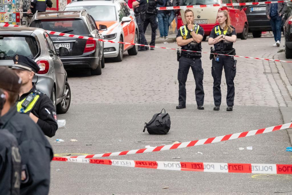 In der Nähe von Tausenden Niederlande-Fans kam es zu einem Polizeieinsatz. Die Motive des Angreifers sind noch unklar. - Foto: Bodo Marks/dpa