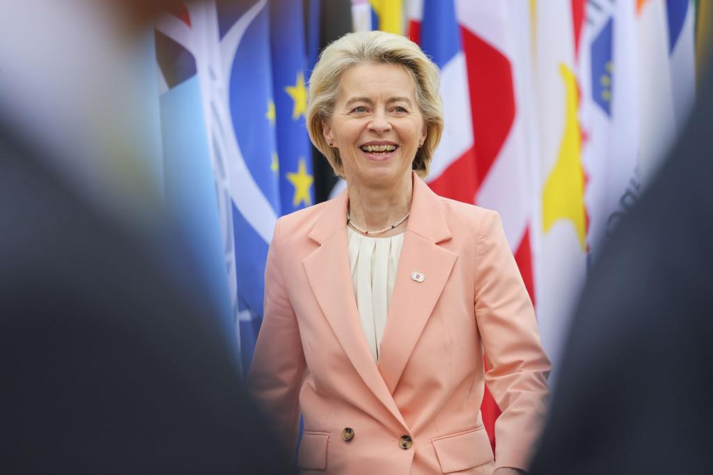 Ursula von der Leyen steht vor einer zweiten Amtszeit als EU-Kommissionpräsidentin. - Foto: Denis Balibouse/KEYSTONE/REUTERS/POOL/dpa