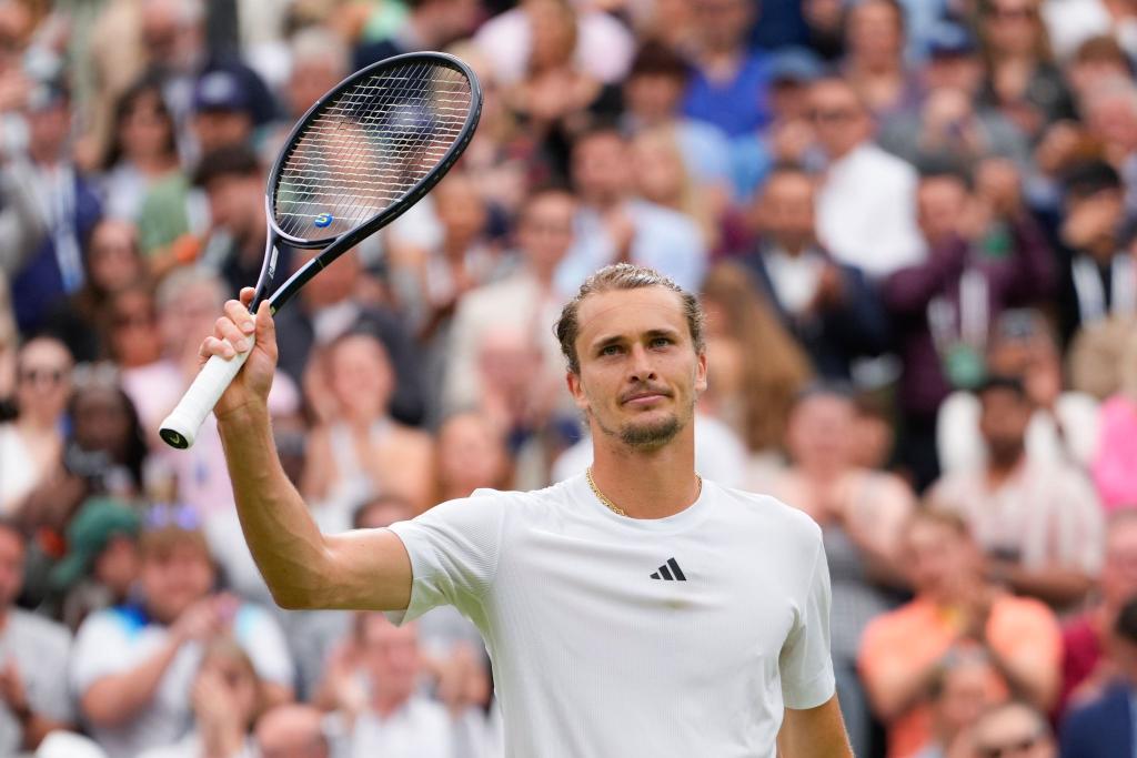 Steht im Achtelfinale von Wimbledon: Alexander Zverev. - Foto: Kirsty Wigglesworth/AP/dpa