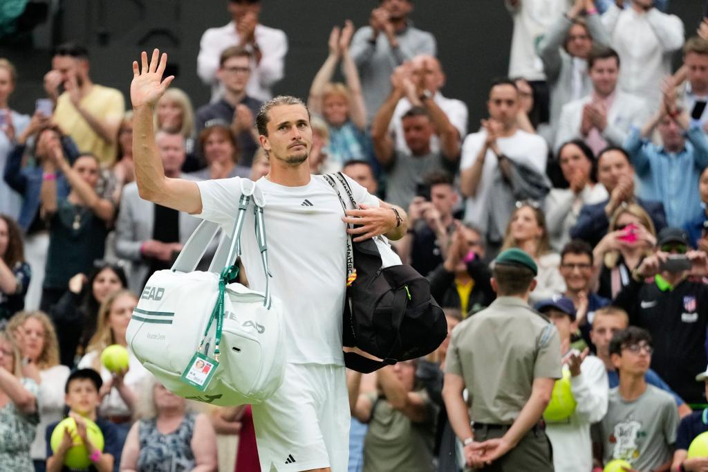 Alexander Zverev ist in Wimbledon an Taylor Fritz gescheitert. - Foto: Kirsty Wigglesworth/AP/dpa