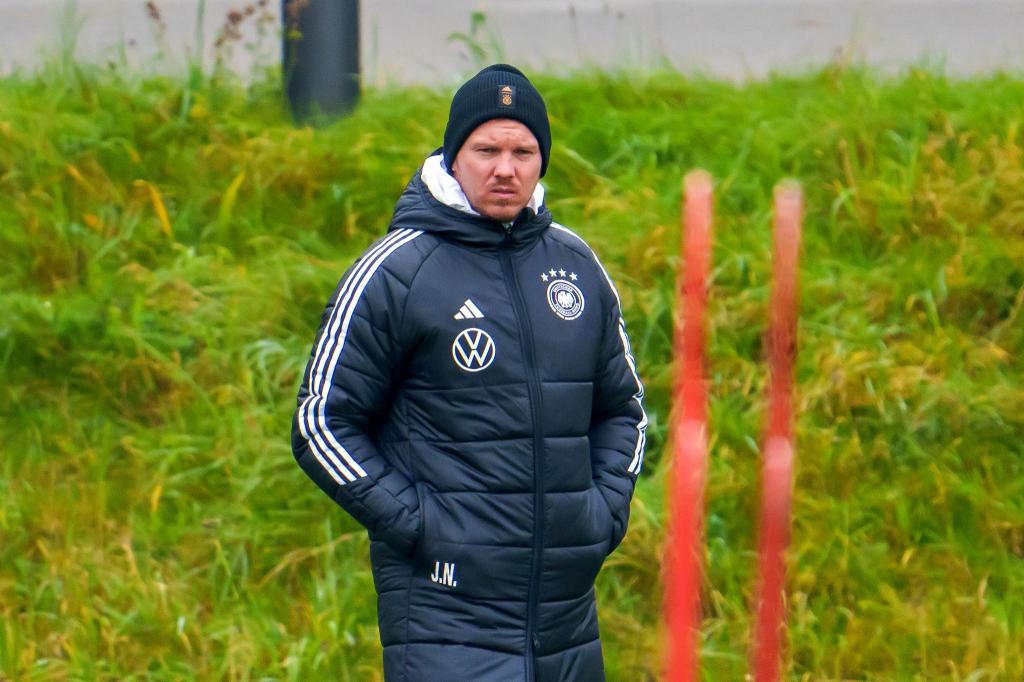 Bundestrainer Nagelsmann muss für das letzte Heimspiel des Jahres Personalentscheidungen fällen - Foto: Andreas Arnold/dpa