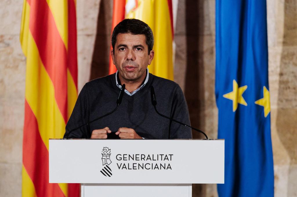 Valencias Regierungschef steht seit den Unwettern in der Kritik. - Foto: Carlos Luján/EUROPA PRESS/dpa