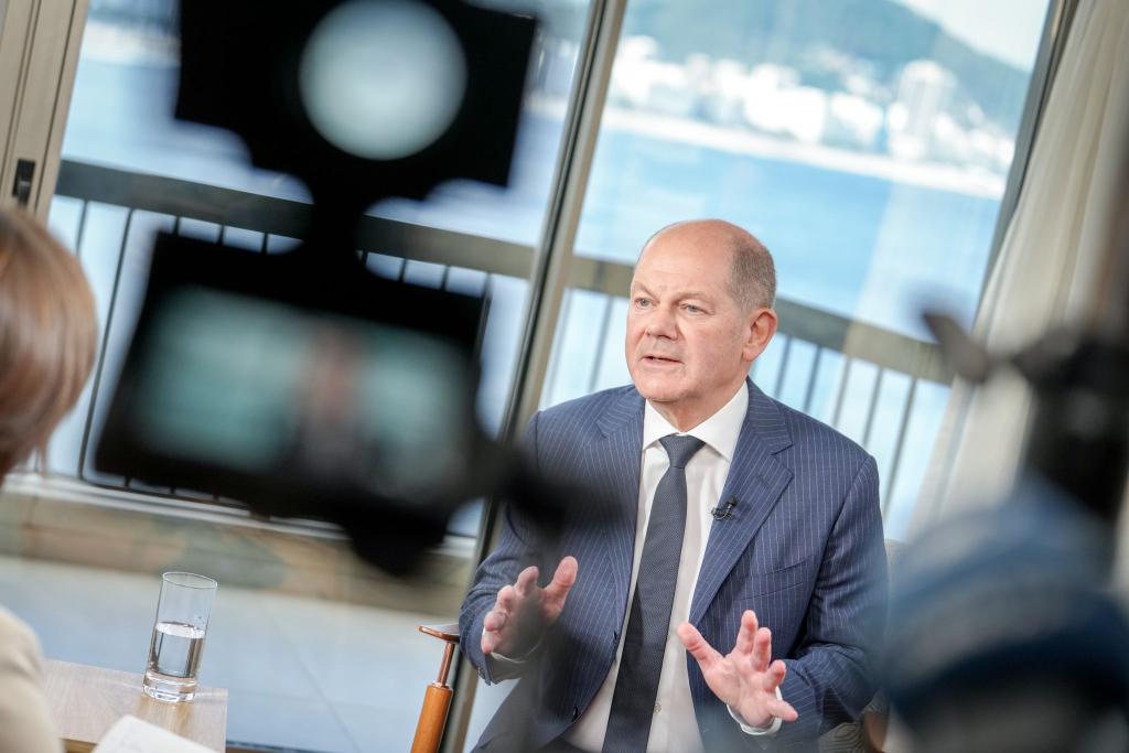 Scholz: SPD und ich wollen gemeinsam gewinnen. - Foto: Kay Nietfeld/dpa