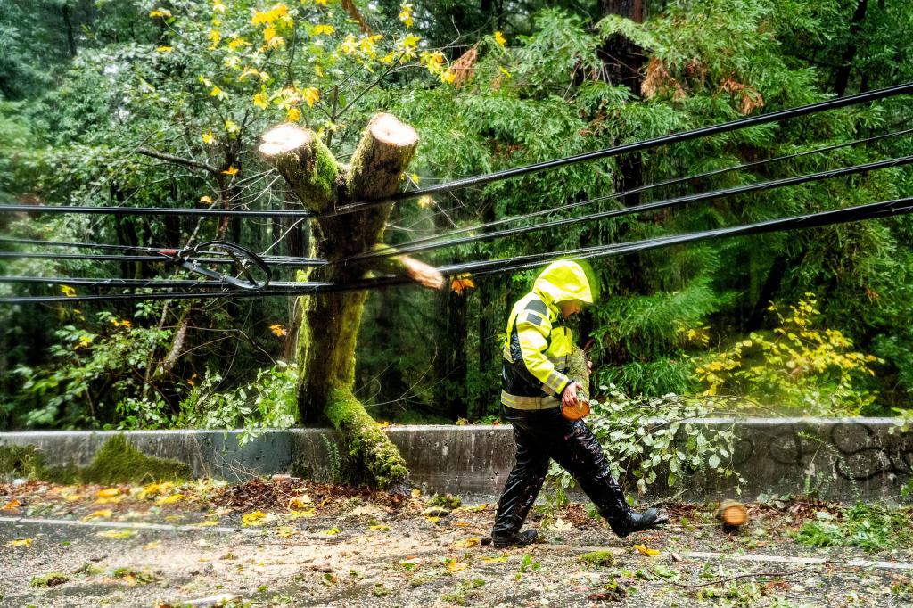 Hunderttausende Menschen entlang der US-Westküste sind ohne Strom. - Foto: Noah Berger/AP/dpa