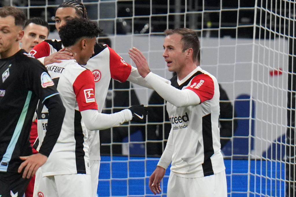 Eintracht Frankfurt bleibt dank eines Treffers von Mario Götze in der Bundesliga auf Erfolgskurs. - Foto: Thomas Frey/dpa