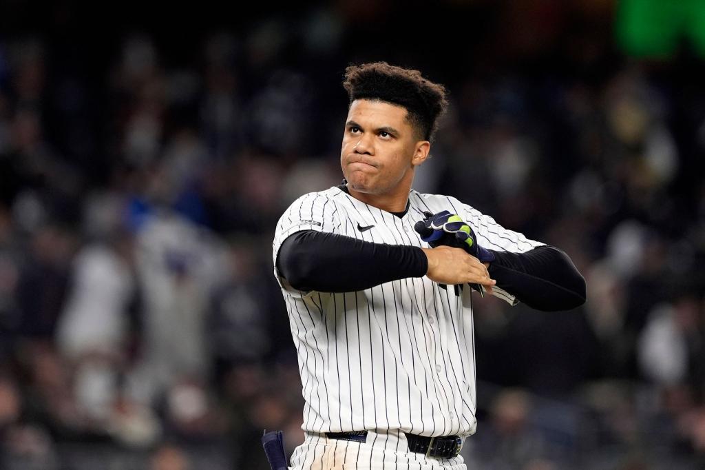 Muss sich um seine Finanzen wohl keine Sorgen machen: Baseball-Profi Juan Soto. (Archivbild) - Foto: Godofredo A. Vásquez/AP