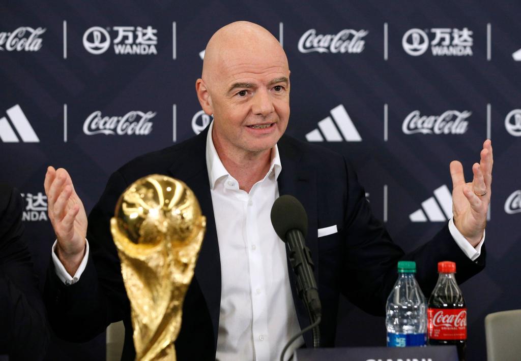 FIFA-Präsident Gianni Infantino bekam für seine WM-Pläne keinerlei Widerspruch. - Foto: Noah K. Murray/AP/dpa