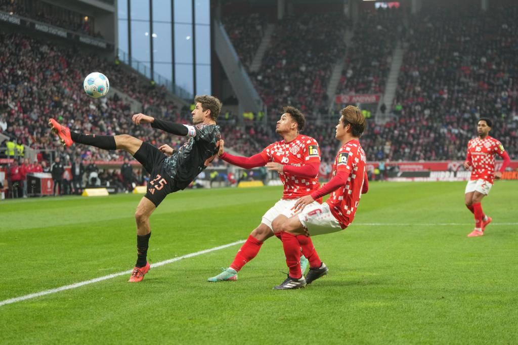 Die Bayern hatten in Mainz große Mühe. - Foto: Thomas Frey/dpa