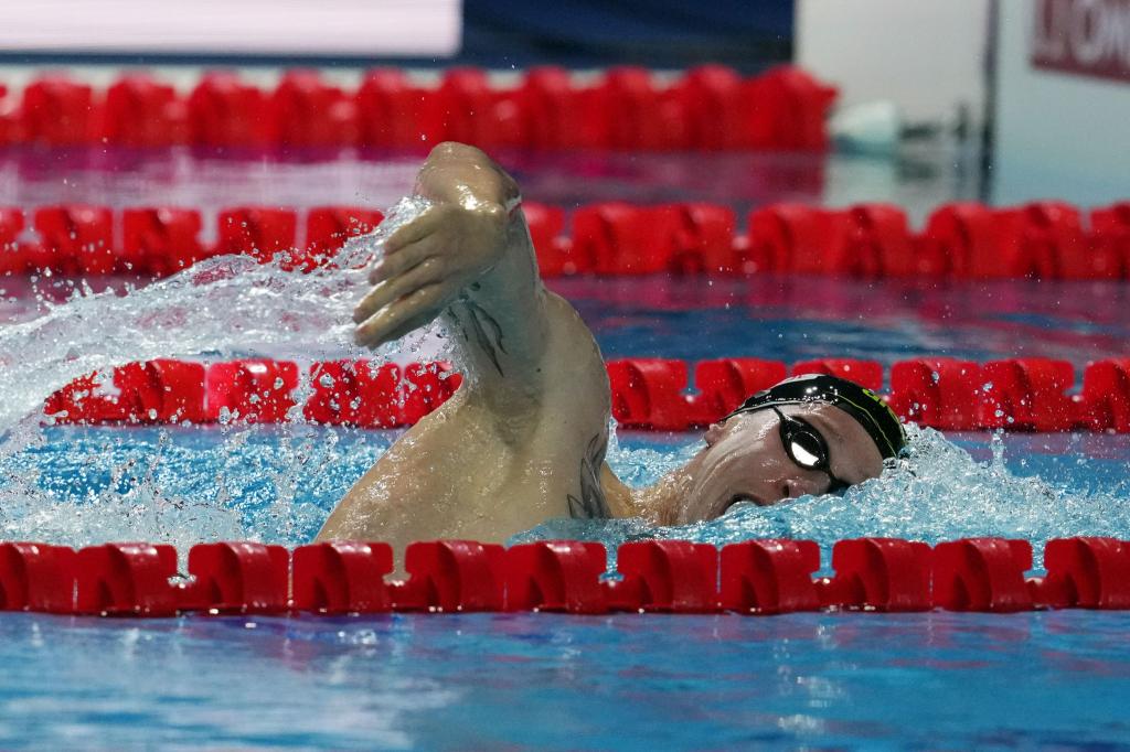 Florian Wellbrock schwimmt über 800 Meter zu WM-Silber. - Foto: Gian Mattia D'alberto/LaPresse via ZUMA Press/dpa