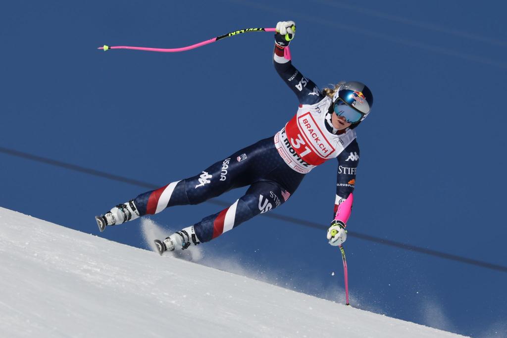 Voll in Aktion: Lindsey Vonn. - Foto: Marco Trovati/AP/dpa