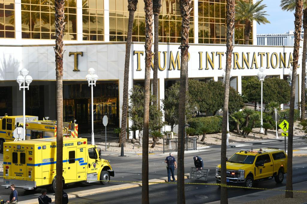 Im explodierten Auto vor dem Trump-Hotel saß eine Person, die bis zur Unkenntlichkeit verbrannte. - Foto: Sam Morris/Las Vegas Review-Journal/AP/dpa