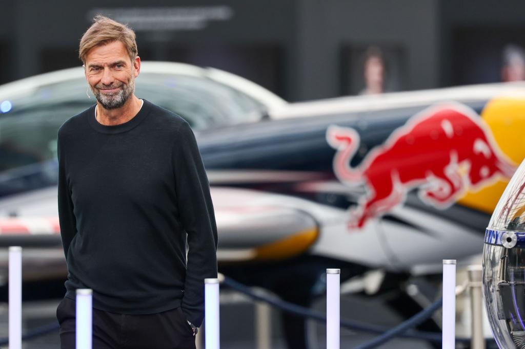 Jürgen Klopp bei seiner Vorstellung in Salzburg. - Foto: Jan Woitas/dpa