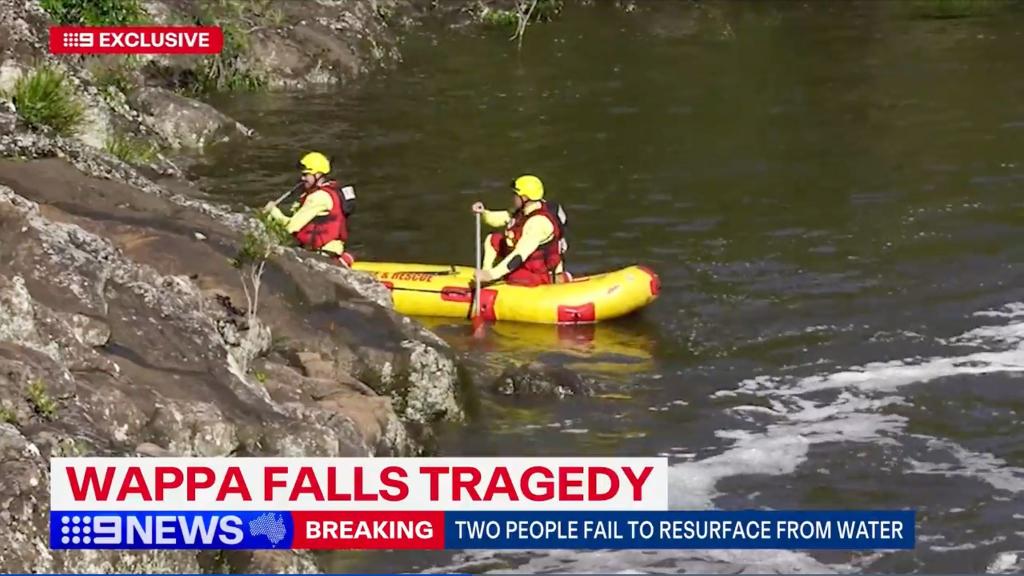 Die Wappa Falls in Queensland gelten als gefährlich - es gab dort schon einige Todesfälle. - Foto: 9news/9NEWS/AAP/dpa