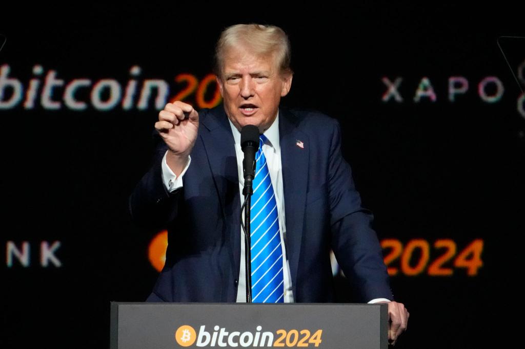 Der Bitcoin hat seit der Wahl von Trump im November um fast 60 Prozent zugelegt. - Foto: Mark Humphrey/AP/dpa