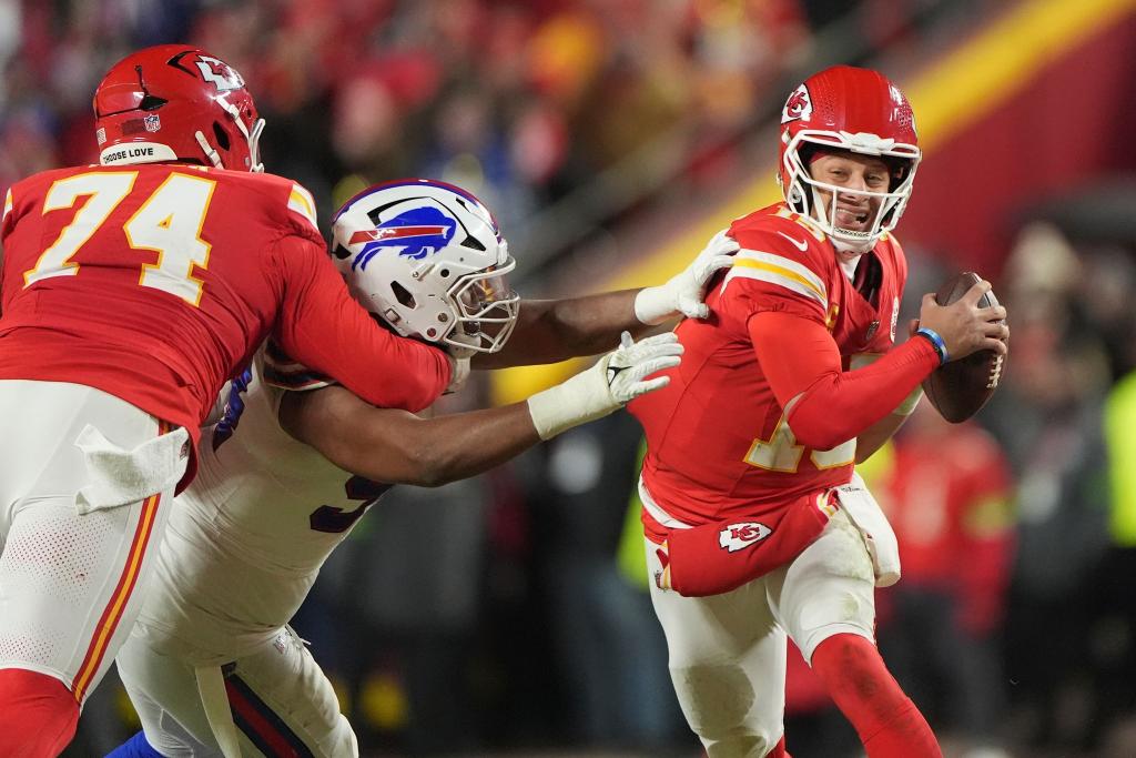 Patrick Mahomes hat die Kansas City Chiefs erneut in den Super Bowl geführt - Foto: Charlie Riedel/AP/dpa