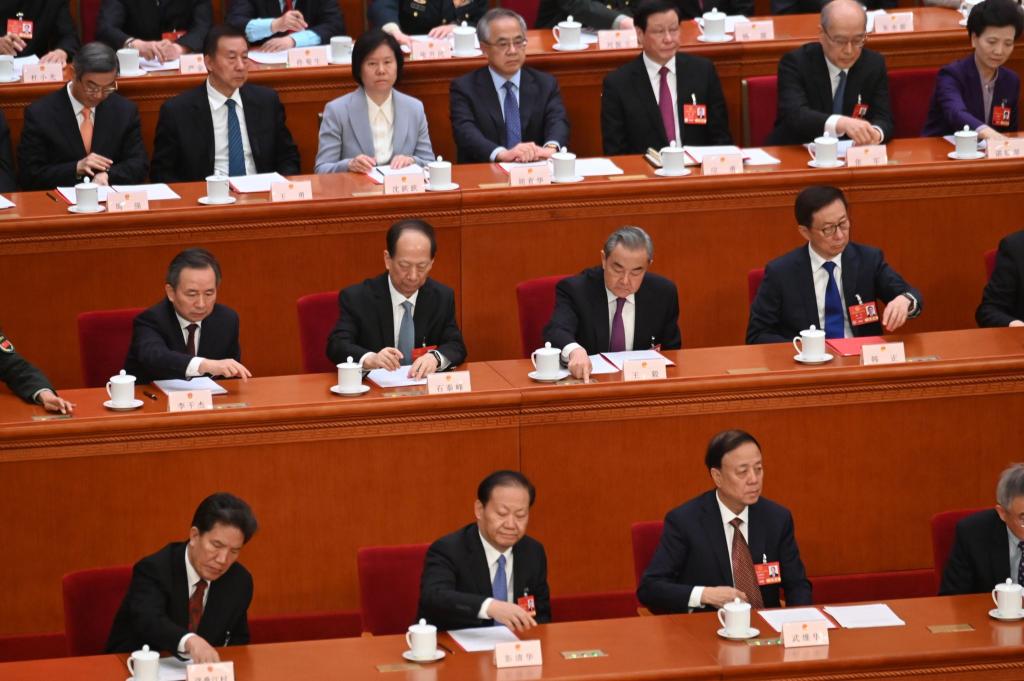 Die Abgeordneten in Chinas Volkskongress stimmten für die Pläne der Regierung- - Foto: Johannes Neudecker/dpa