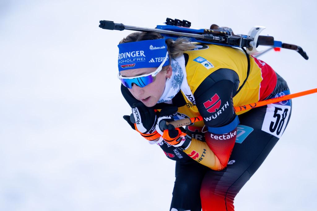 Franziska Preuß bleibt im Gesamtweltcup weiter vorn. - Foto: Sven Hoppe/dpa